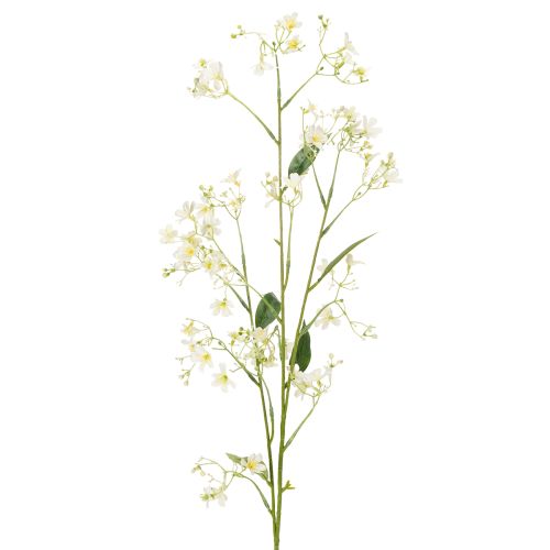 Artículo Rama decorativa de flor de manzano como flor artificial para dar un toque luminoso a la sala de estar, color crema, 108 cm, 2 piezas