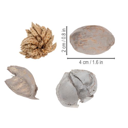 Artículo Decoración de mesa con popurrí y frutos secos para crear un ambiente veraniego natural.