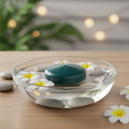 Artículo Vela flotante para ocasiones festivas y decoración ambiental, 8 cm, 8 unidades.