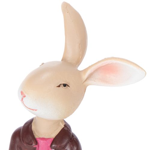 Artículo Juego de 4 figuras de conejo de Pascua, bonita decoración de mesa para Pascua y primavera, 9 cm