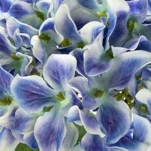 Artículo Rama de hortensia en flor para una elegante decoración del hogar, 80 cm, 2 piezas