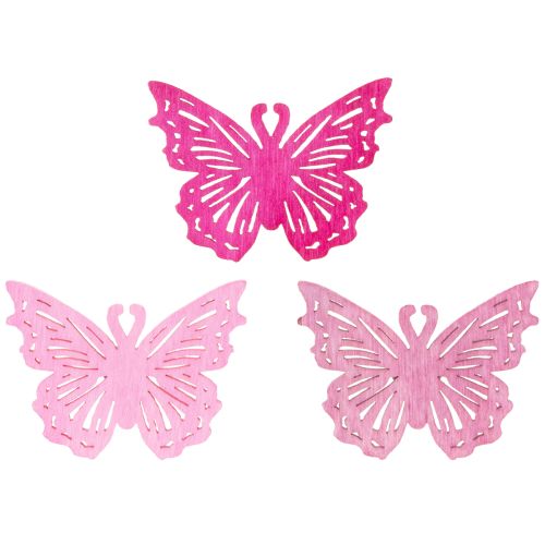 Artículo Elementos decorativos de mariposas para esparcir en mesas y cuencos con un toque primaveral, 4 cm, 72 piezas