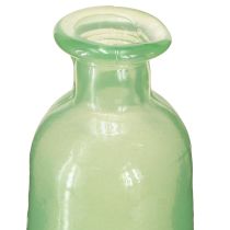 Artículo Jarrón de flores de cristal decorativo en color verde alto Ø6,5cm H30cm