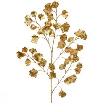 Artículo Rama de gingko planta artificial decorativa bronce brillo 84cm