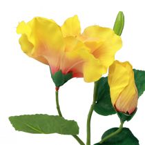 Artículo Flores Artificiales Hibisco Amarillo 62cm