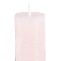 Artículo Velas cónicas rosa claro velas de color liso rosa 34x240mm 4 piezas