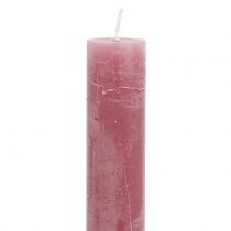 Artículo Velas cónicas unicolor rosa viejo 34mm x 240mm 4ud