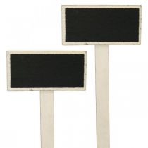 Artículo Tablero de madera para pegar, cartel de planta, tablero para la vuelta al cole, decoración de mesa para boda 9×4,5cm L19,5cm 12pcs