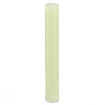 Artículo Velas de mesa velas verde lima color liso 34x240mm 4 piezas