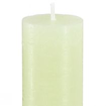 Artículo Velas de mesa velas verde lima color liso 34x240mm 4 piezas