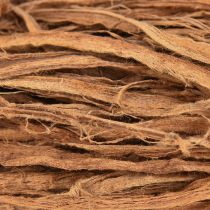 Artículo Material artesanal fibras decorativas naturales fibras naturales exóticas marrones 500g