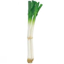 Verduras decorativas cebolletas verde blanco Ø1cm L28cm 3ud