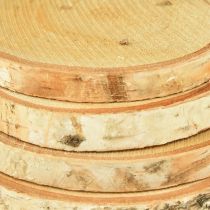 Artículo Discos de madera con corteza Disco de Abedul natural Ø9-10cm 7uds
