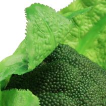 Artículo Decoración vegetal de brócoli artificial en verde Ø12cm H15cm