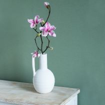 Artículo Flor artificial magnolia rama magnolia artificial rosa 59cm