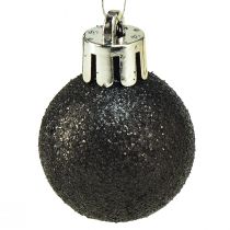 Artículo Mini Bolas de Árbol Plástico irrompible negro Ø3cm 14ud