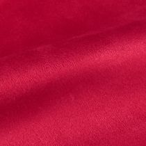 Artículo Camino de mesa de terciopelo rojo, tela decorativa brillante, 28×270 cm - camino de mesa para decoración festiva
