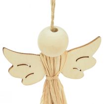 Artículo Angel de navidad decoracion arbol de navidad angel rafia 11cm 12uds