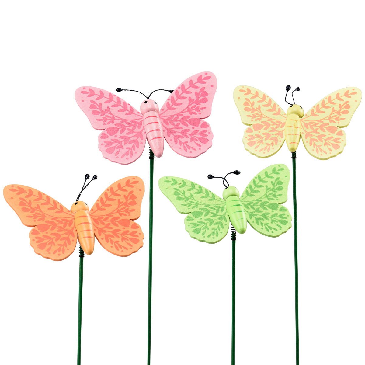 Cinco mariposas decorativas de colores para colgar, 26 cm