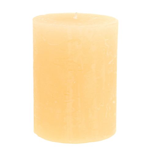 Floristik24 Velas Apricot Light Velas de pilar de color sólido 60×80mm 4pcs