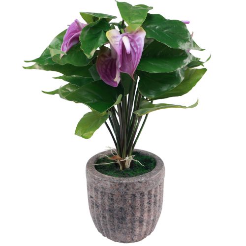 Artículo Flores artificiales plantas artificiales de anthurium en maceta 41cm