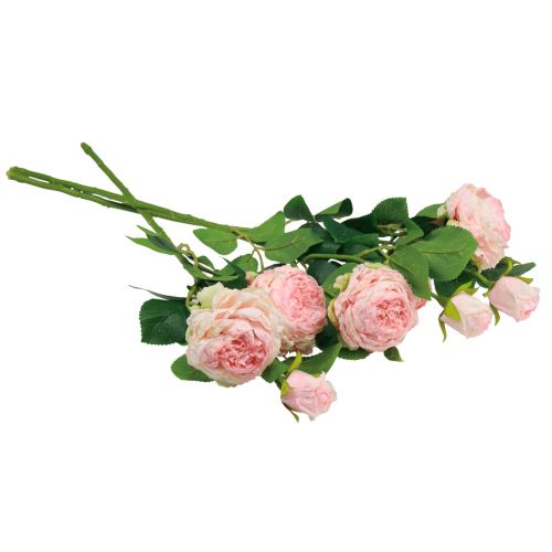 Artículo Rosas Artificiales Rosas Artificiales Rosadas Aspecto Seco 53cm 3uds