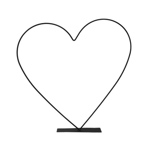 Floristik24 Anillo decorativo con aro de metal en forma de corazón para estar de pie An. 29,5 cm
