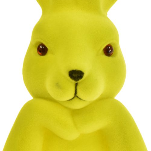 Floristik24 Thinking Bunny Busto de Conejito de Pascua Amarillo Verde 16,5×13×27cm