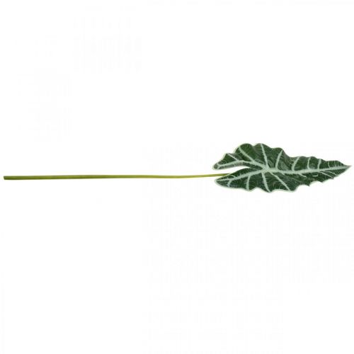 Artículo Flecha artificial hoja planta artificial alocasia deco verde 74cm