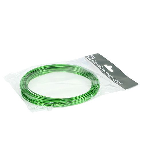 Artículo Hilo de aluminio 2mm 100g verde manzana