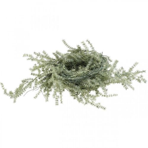 Artículo Guirnalda artificial decoración de alerce esmerilado blanco gris 170cm