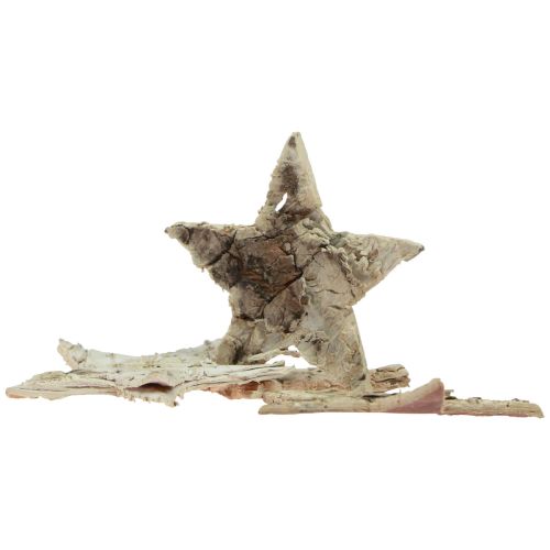 Artículo Decoración dispersa estrellas navideñas decoración estrellas de abedul 4cm 100 piezas