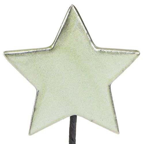 Tapón de flor en forma de estrella verde 7 cm – 2.ª opción – 24 piezas