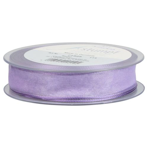 Artículo Cinta de gasa cinta de organza organza violeta 25mm 20m