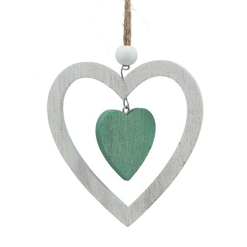 Artículo Decoración del árbol de Navidad Mezcla Verde, blanco 10cm 9pzs