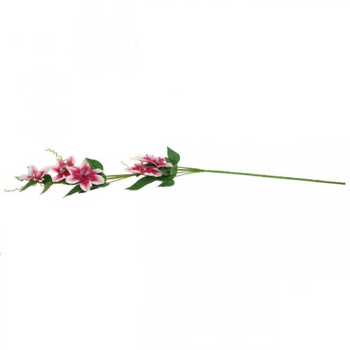 Artículo Rama de clemátide con 5 flores, flor artificial, rama decorativa rosa, blanco L84cm