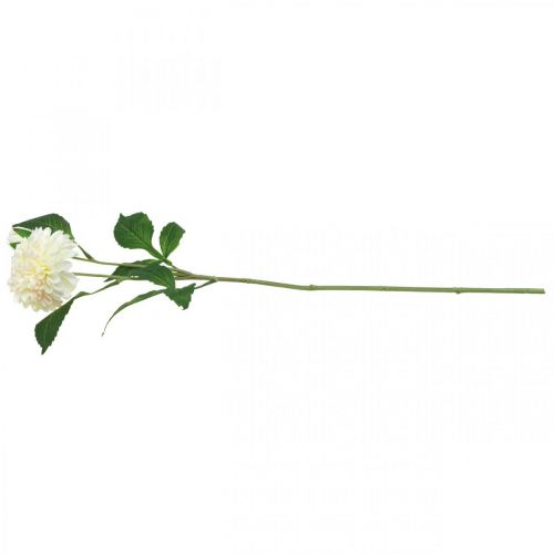 Artículo Dalia flores artificiales verde crema 2 flores 60cm