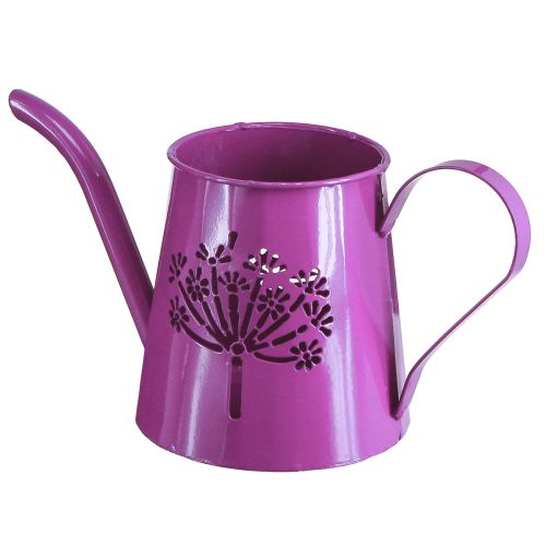 Regadera decorativa jarra de metal diente de león violeta Al.12cm 2 piezas