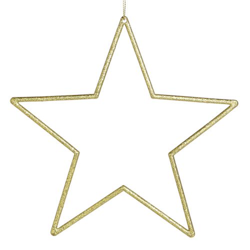 Floristik24 Estrellas decorativas doradas con purpurina decoración de árbol estrellas 18cm 8 piezas