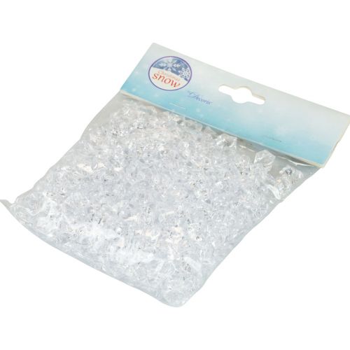 Artículo Cubitos de hielo decorativos, cubitos de hielo artificiales, acrílico, transparente, 1 cm, 200 g