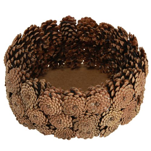 Artículo Cuenco decorativo piñas en marrón natural Ø35cm H15cm