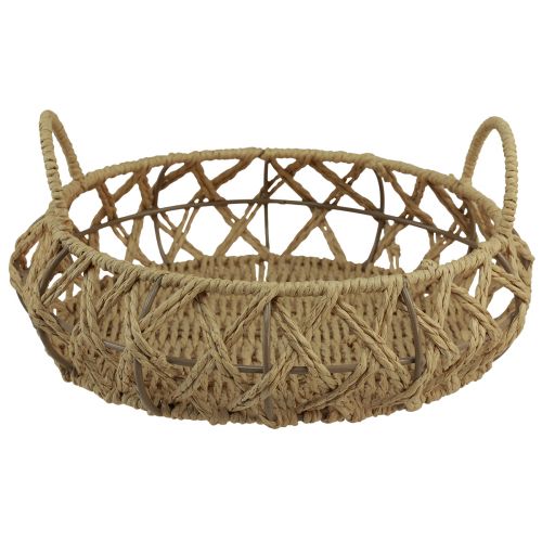 Artículo Cesta decorativa para cuencos de metal natural Ø38/29cm juego de 2