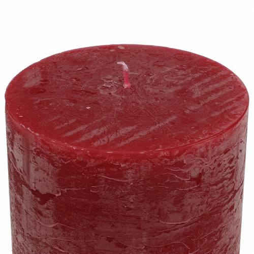 Artículo Velas lisas rojo oscuro 70x100mm 4 piezas