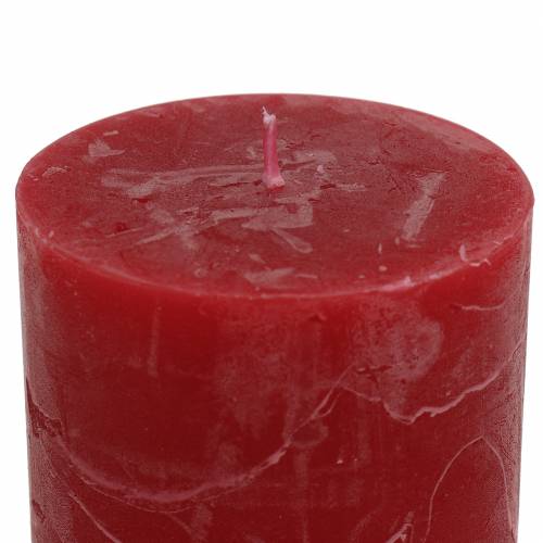 Artículo Velas unicolor rojo oscuro 70x80mm 4 piezas