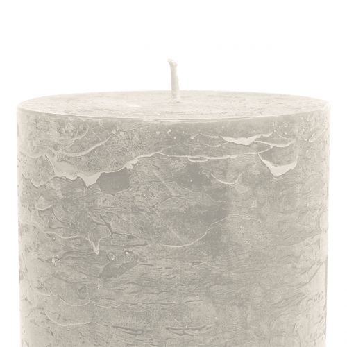 Artículo Velas color liso gris 85x120mm 2uds