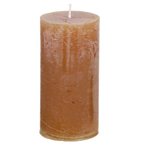 Floristik24 Velas de colores lisos velas de pilar caramelo 50×100mm 4 piezas