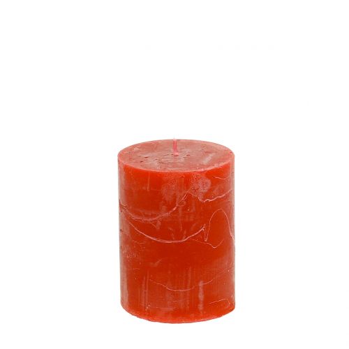 Velas de colores naranja 60x80mm 4uds