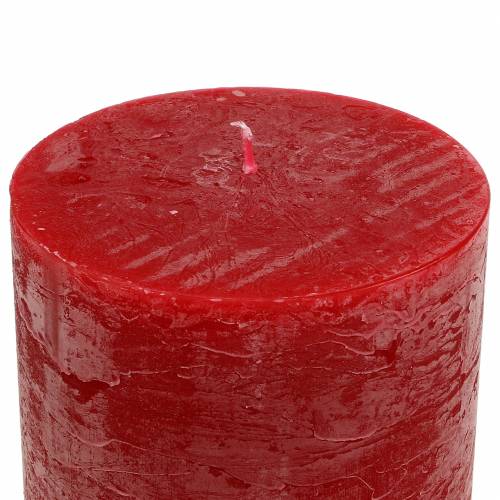 Artículo Velas unicolor rojo 70x100mm 4 piezas