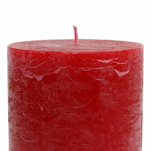 Artículo Velas unicolor rojo 70x120mm 4 piezas