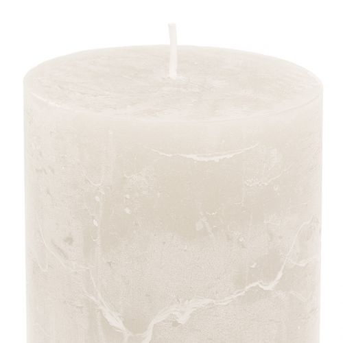 Artículo Velas unicolor blanco 50x100mm 4uds